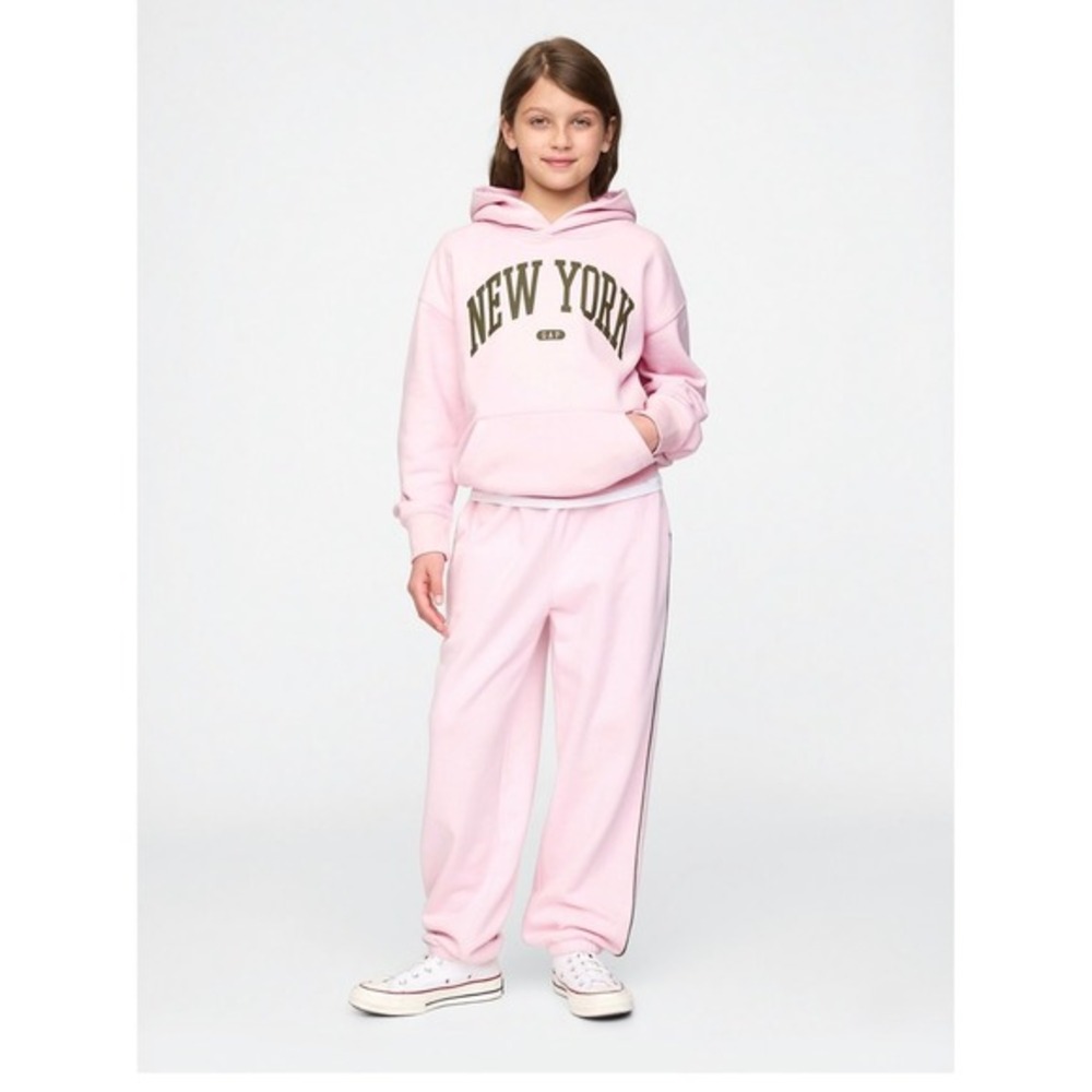 GAP light‎ Pink Track Pants  Side Stripe Sweatpants Kids XL (12) Full Length